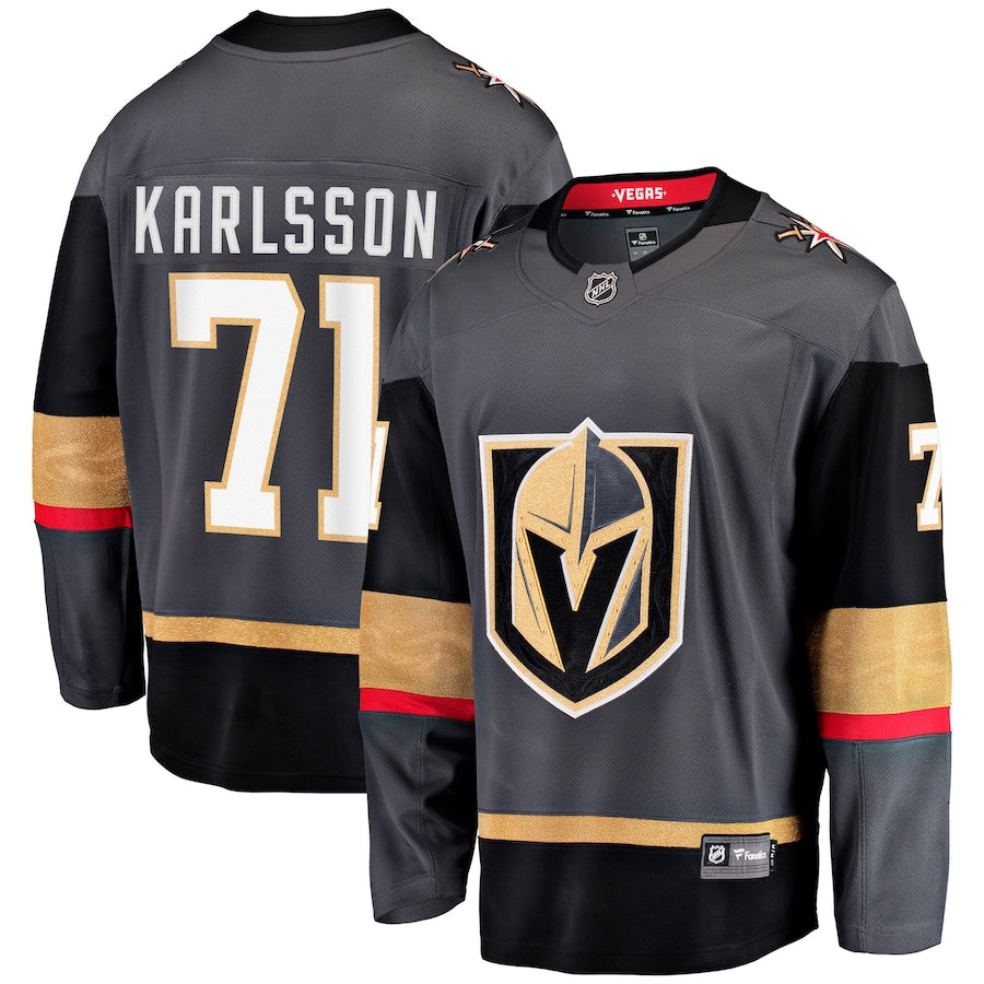 Men's Vegas Golden Knights Shea Theodore Gray Alternate Breakaway Player Jersey