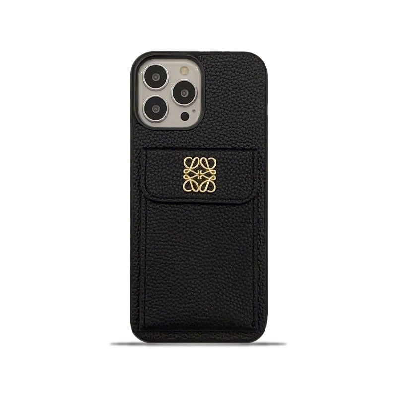 iPhone Case With Card Holder Black-QBK240603 - product view 1