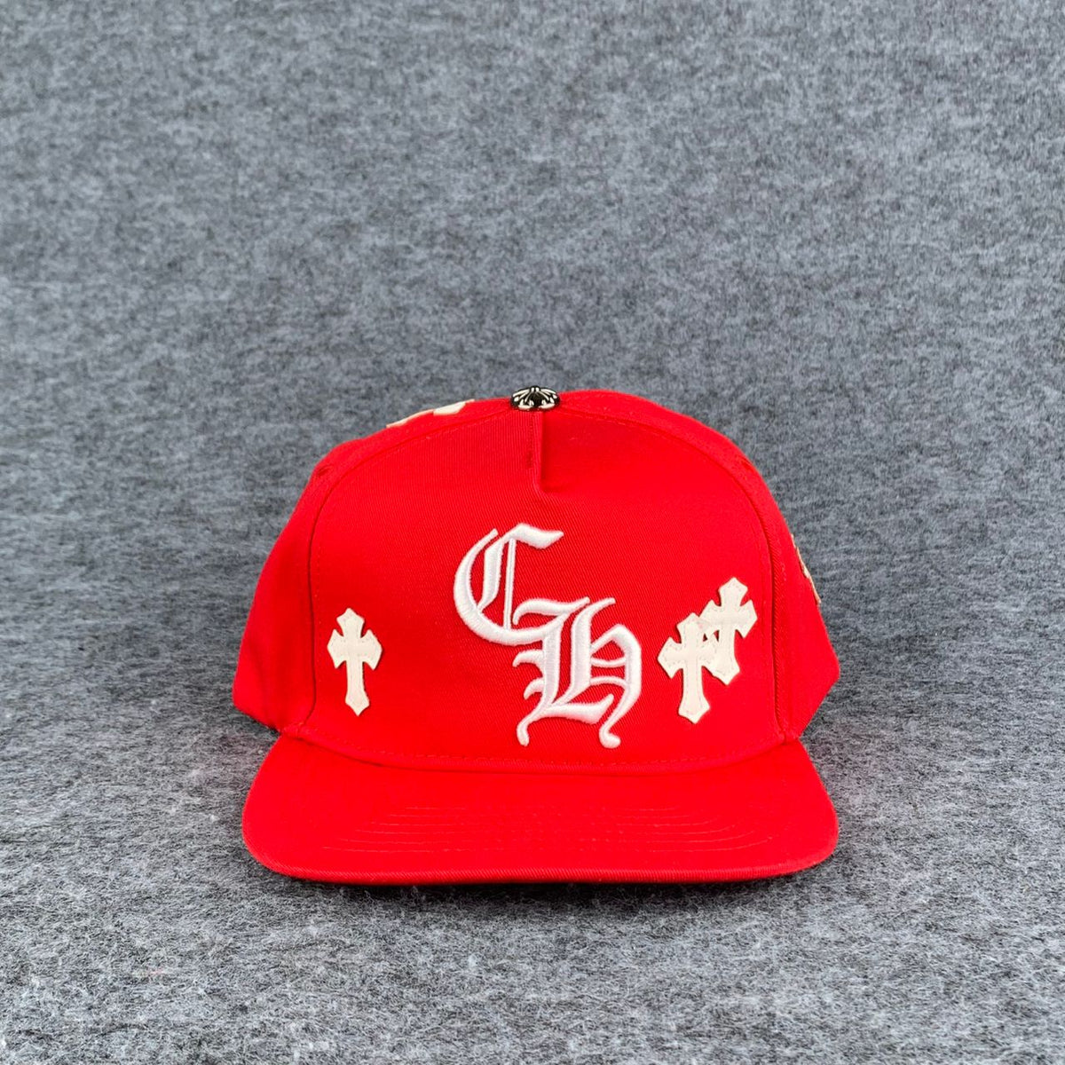 Chrome Hearts Cross Patch Snapback 'Red' - product view 2