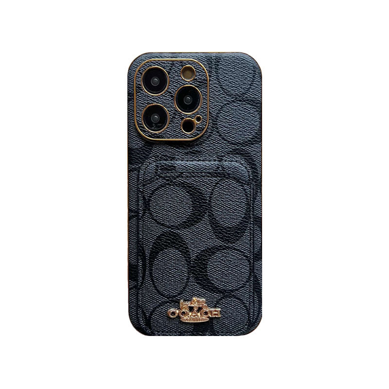 Classic iPhone Case With Card Holder Black -KB241651 - product view 8
