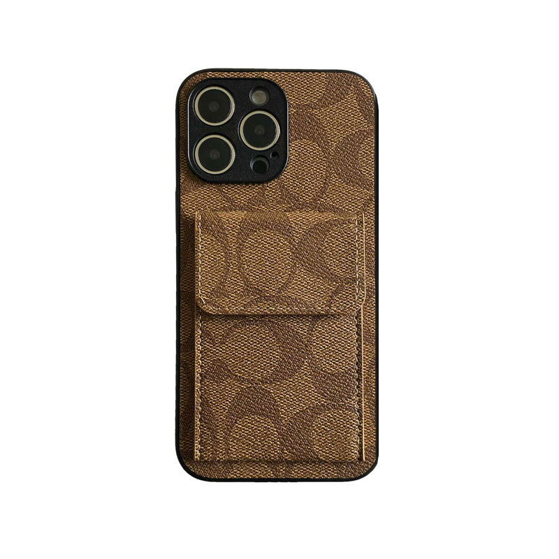 Classic iPhone Case With Wallet Dark Brown-HP240513 - product view 6