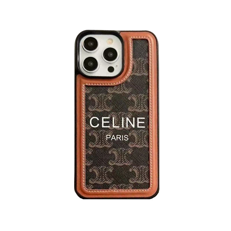 White Celine iPhone Case With Strap-SZ231124 - product view 6
