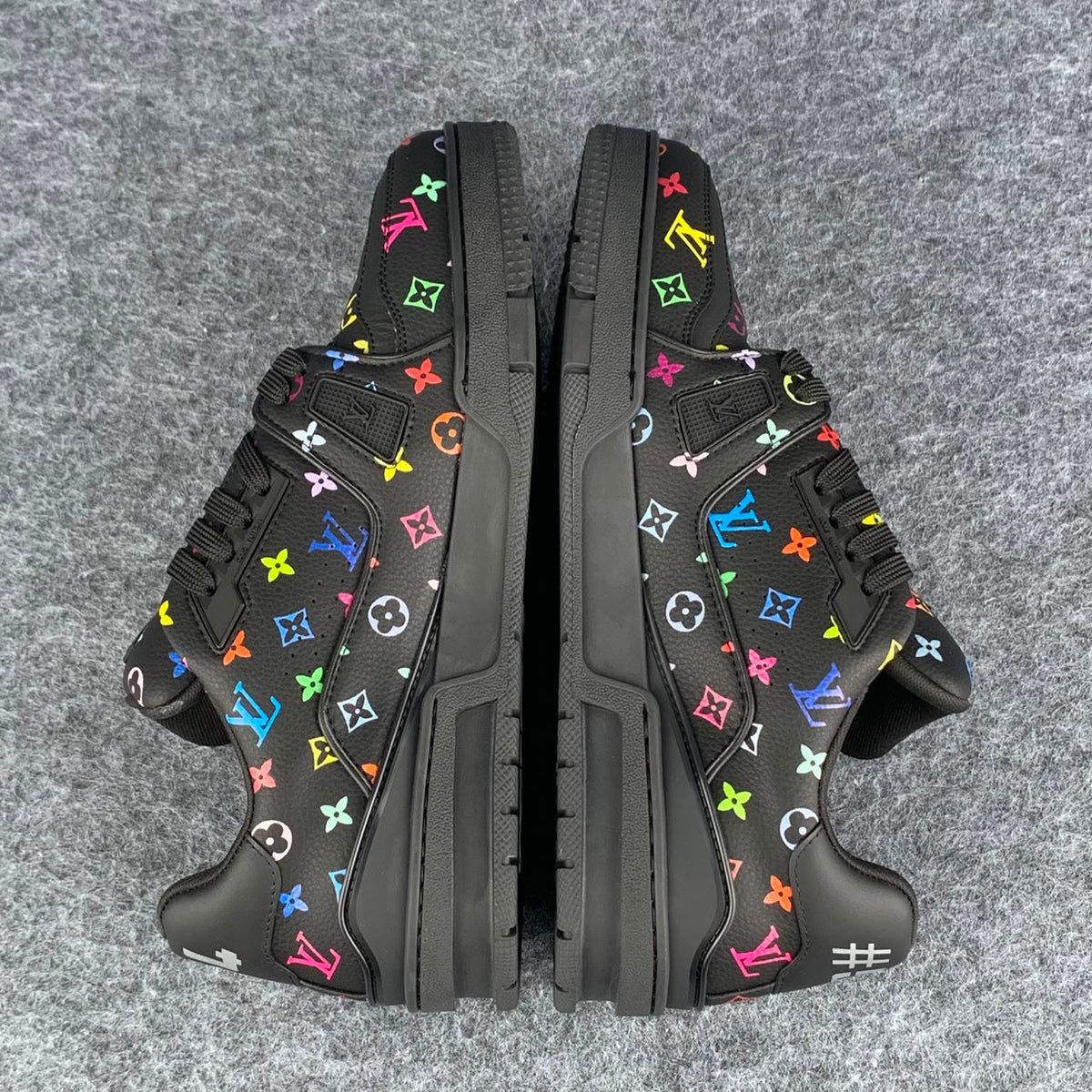 Takashi Murakami x Louis Vuitton Trainer Sneakers 'Black' - product view 4
