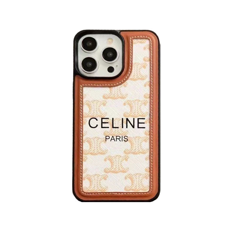 White Celine iPhone Case With Strap-SZ231124 - product view 5