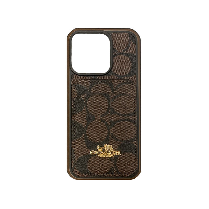 Classic iPhone Case With Card Holder Coffee -KB241416 - product view 9