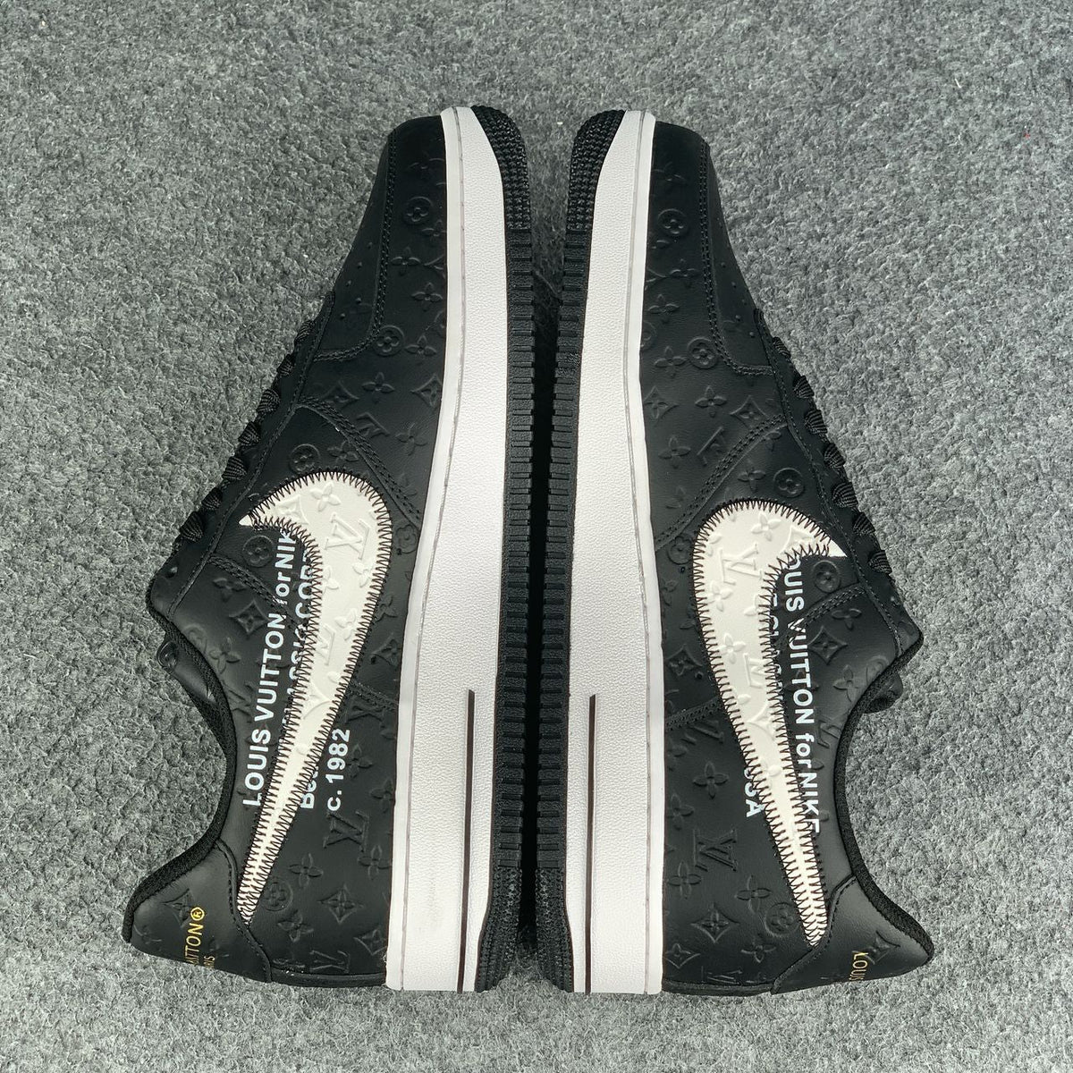 (Custom) Air Force 1 Sneakers 'Black' - product view 4