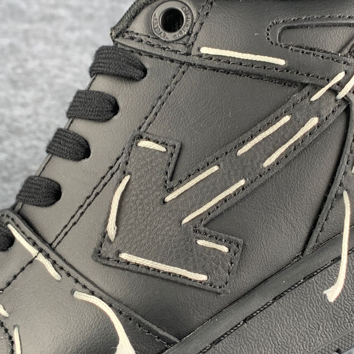 Off-White Out of Office Sneakers 'Sartorial Stitching Black' - product view 7