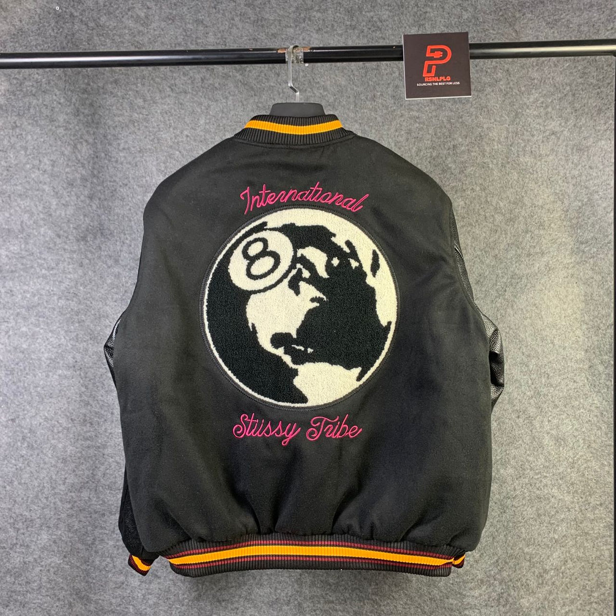 Stussy 40th Anniversary Varsity Jacket 'Black' - product view 2