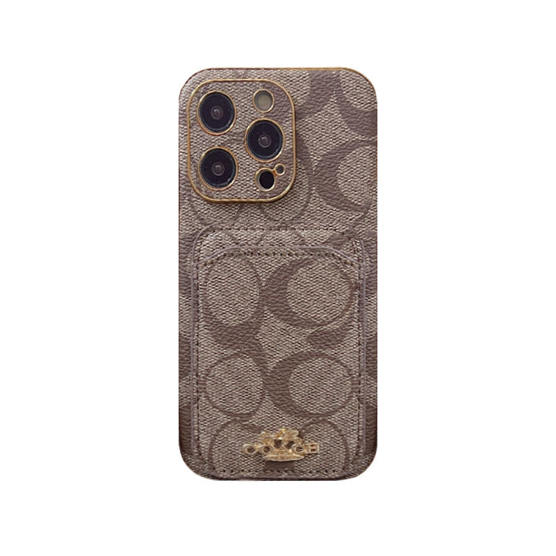 Classic iPhone Case With Card Holder Black -KB241651 - product view 9