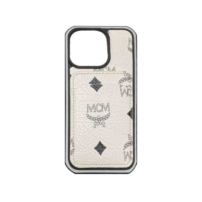 MCM iPhone Case With Card Holder Yellow-MCK240603 - product view 9