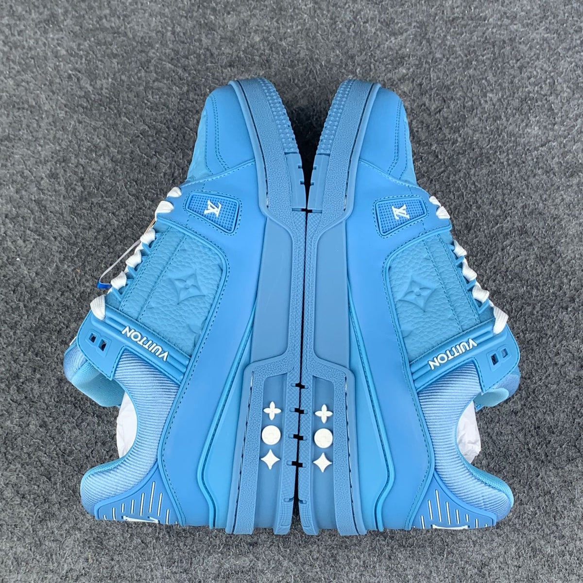 LV Trainer Sneakers 'Embossed Monogram - Blue' - product view 3
