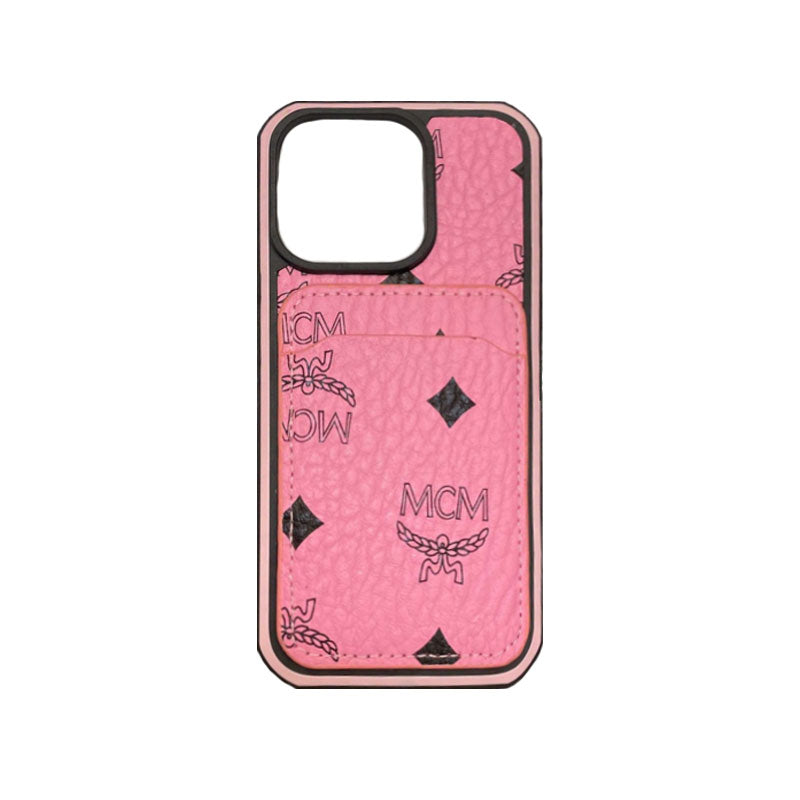MCM iPhone Case With Card Holder Yellow-MCK240603 - product view 10