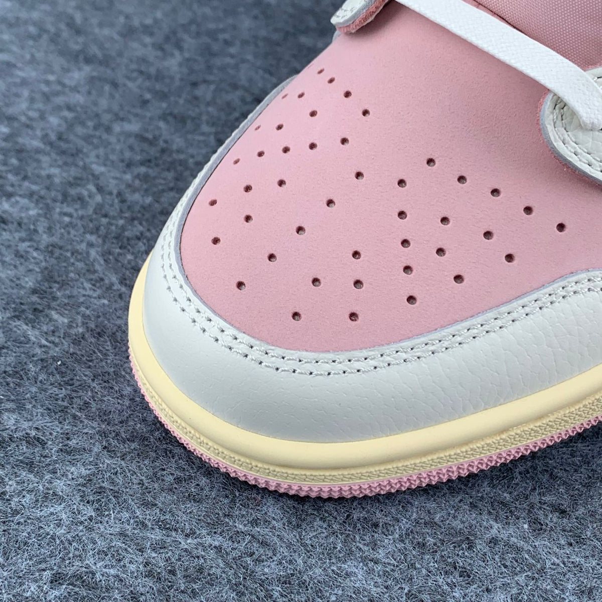 (Custom) Travis Scott x Air Jordan 1 Low OG SP Sneakers 'Sail Shy Pink' - product view 7