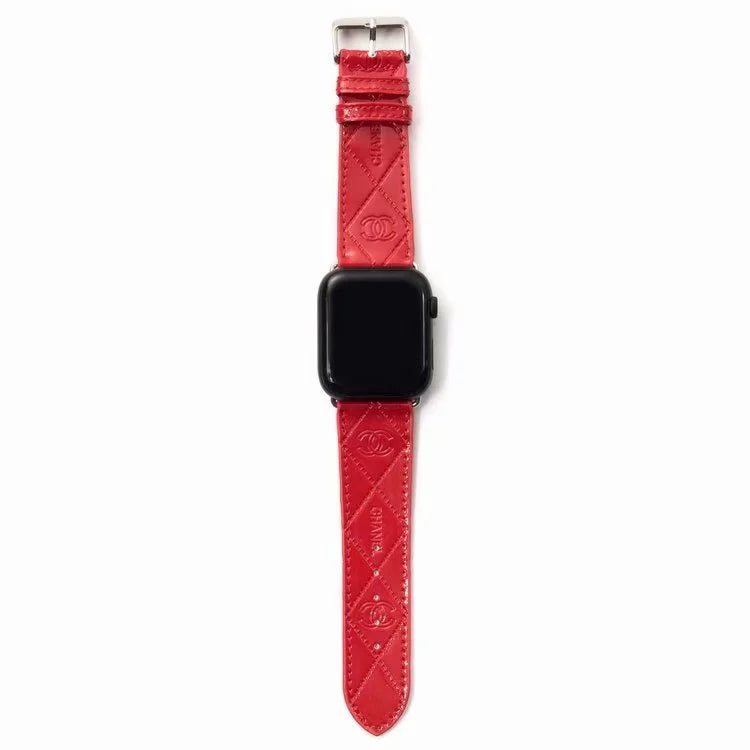 GLOSSY LEATHER APPLE WATCH BAND - product view 10