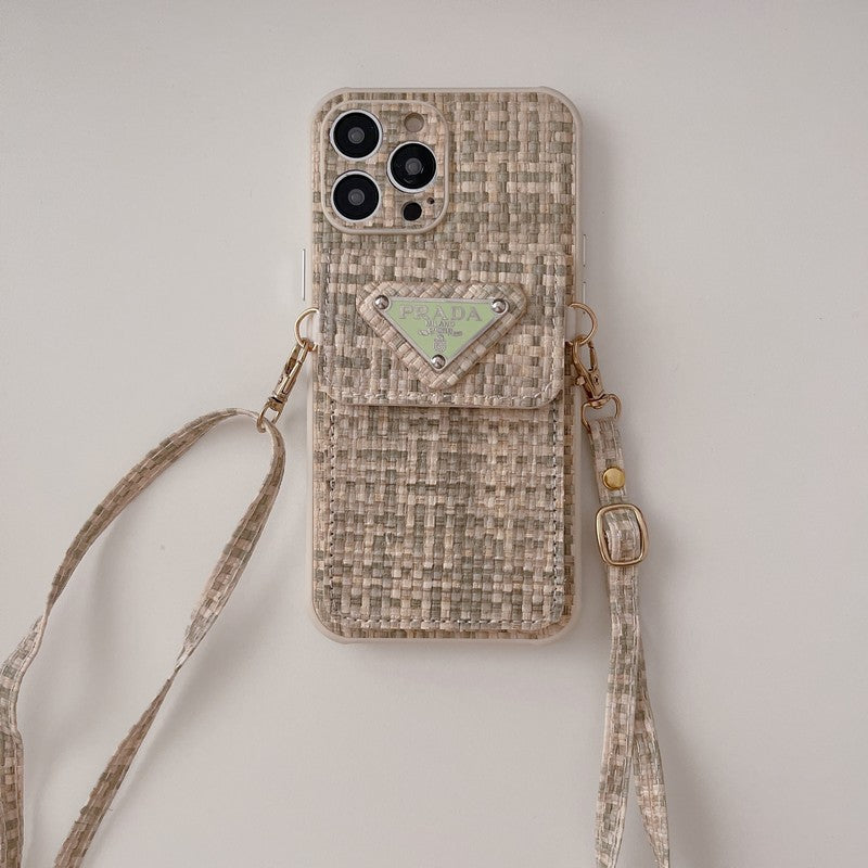 Weave Card Bag Crossbody iPhone Case - product view 3