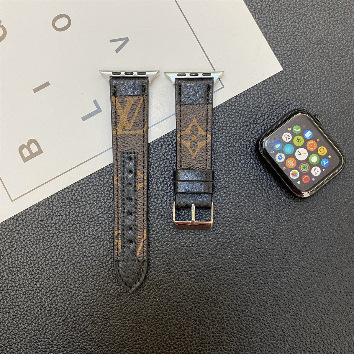 APPLE WATCH STRAP STITCHING MONOGRAM LEATHER - product view 6