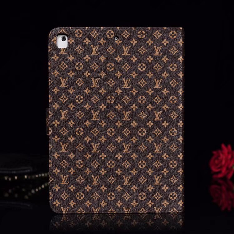 Elegant Monogram Canvas Flip Cover Apple iPad Protective Leather - product view 9