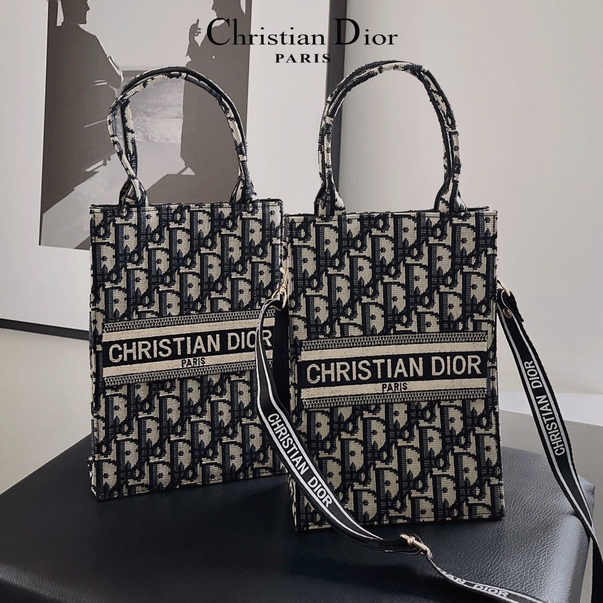 Classic Tote Bag With Crossbody Strap - product view 2