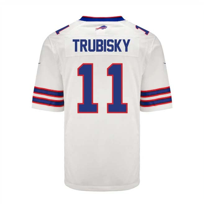 American Football Jersey | B.Bills #11 Mitchell Trubisky White Player Game Jersey -American Stitched Football Jerseys - image 1