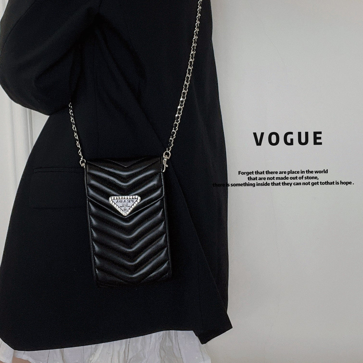 Crossbody Leather Phone Bag - product view 11