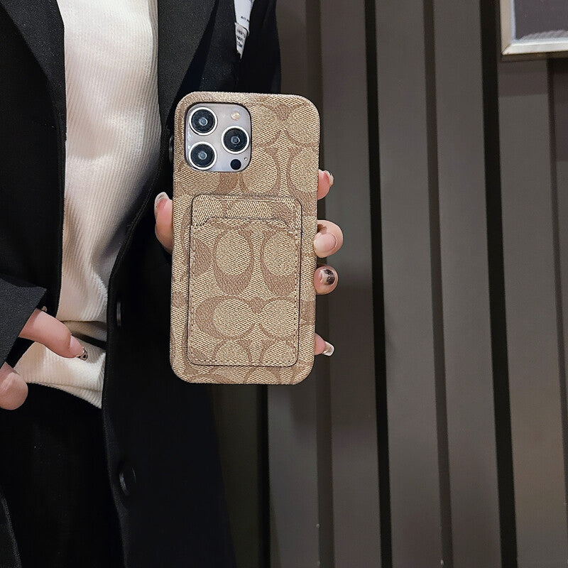 Classic Classic iPhone Case With Card Holder White -JQB240330 - product view 6