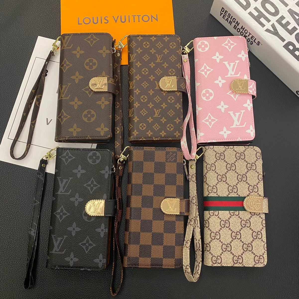 MONOGRAM CANVAS LEATHER WALLET SAMSUNG MOBILE PHONE CASE - product view 13
