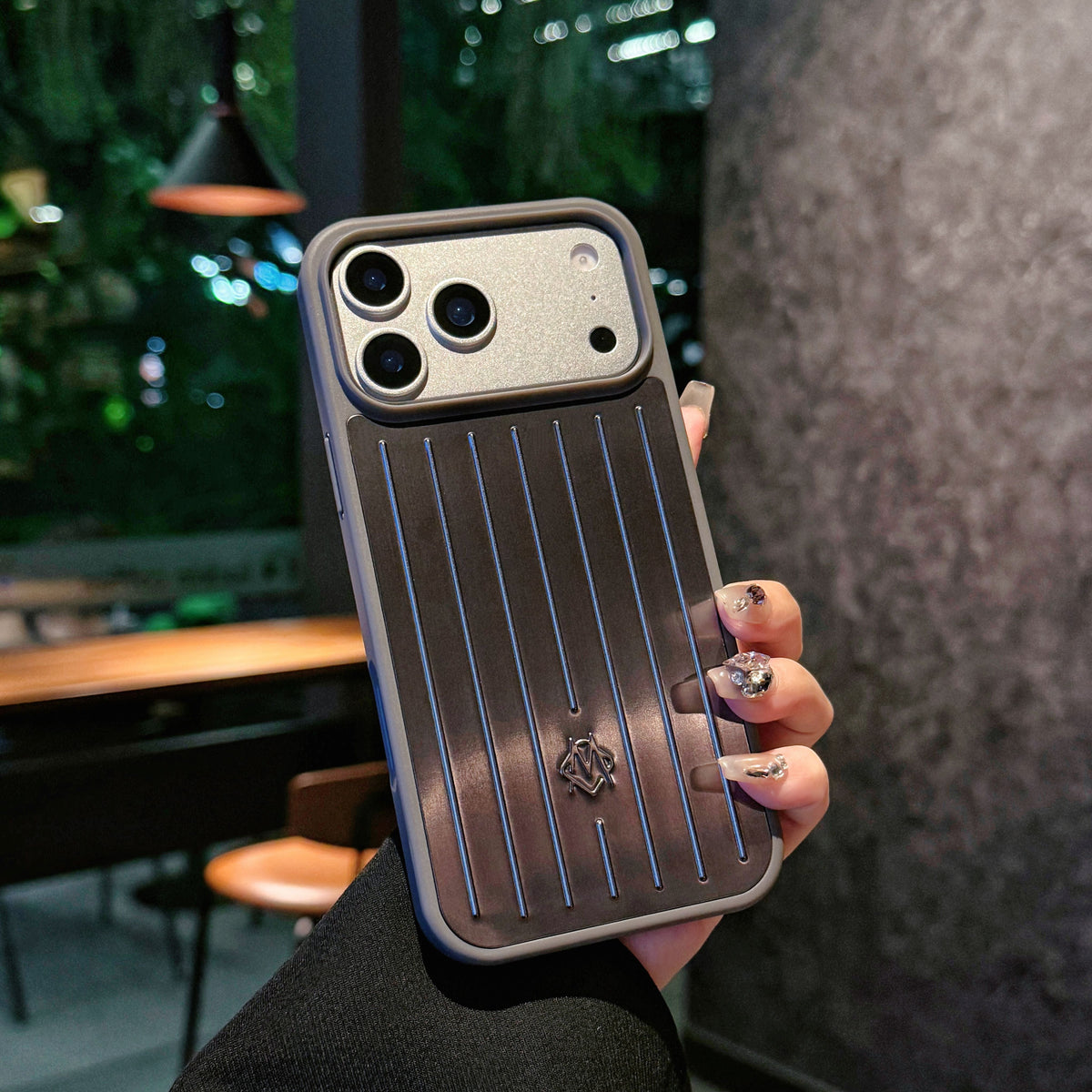 Ribbed Metallic Armor iPhone Case - product view 12