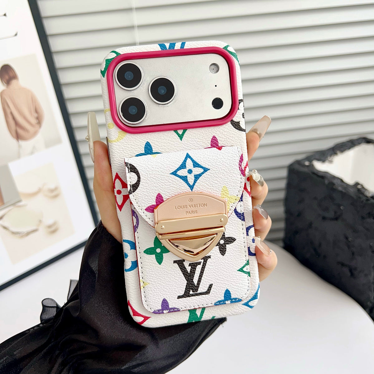 Crossbody iPhone Case with Card Pocket & Detachable Strap - product view 31