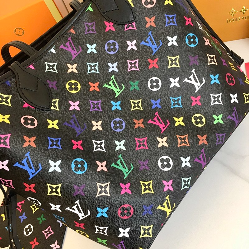 GLP160 Neverfull Bag L*V bag for lady gift  32x29x17CM Canvas leather