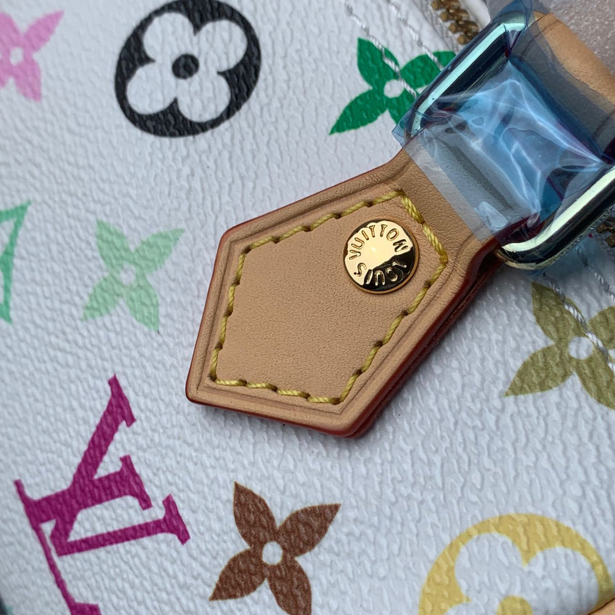 LV x Takashi Murakami Nano Speedy White Multicolored Handbag - product view 7