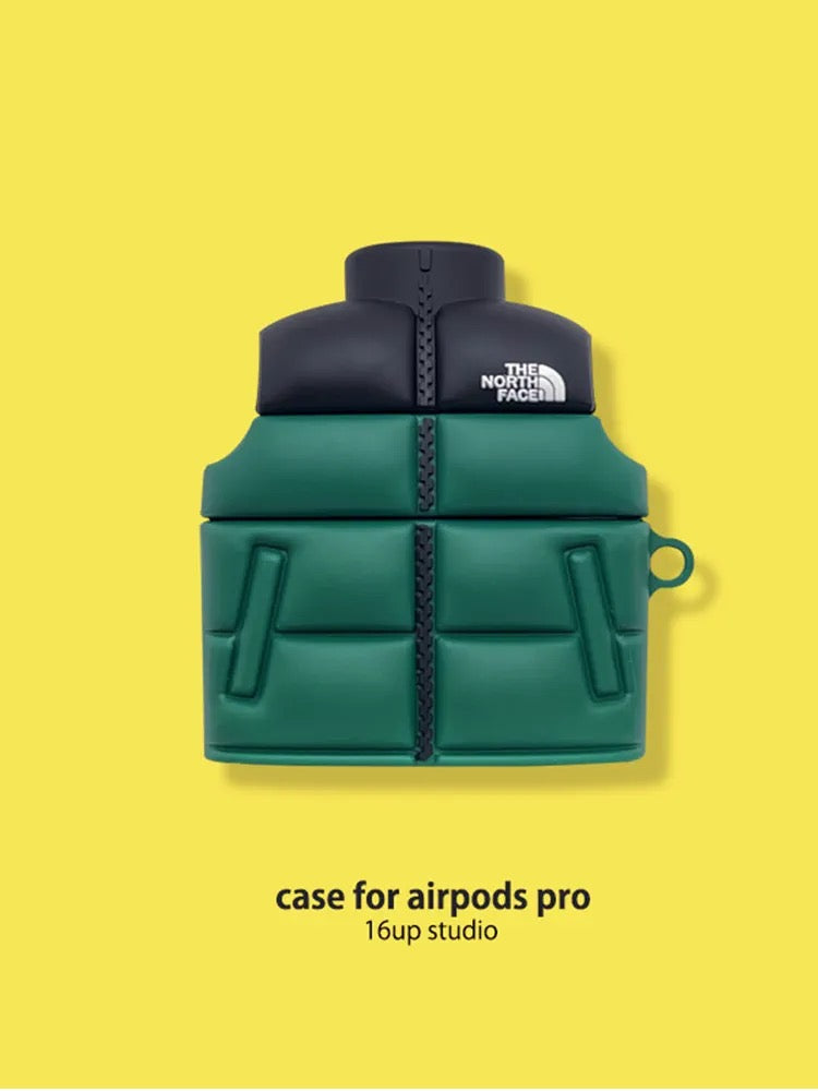 TNF down jacket style Airpods Case - product view 6