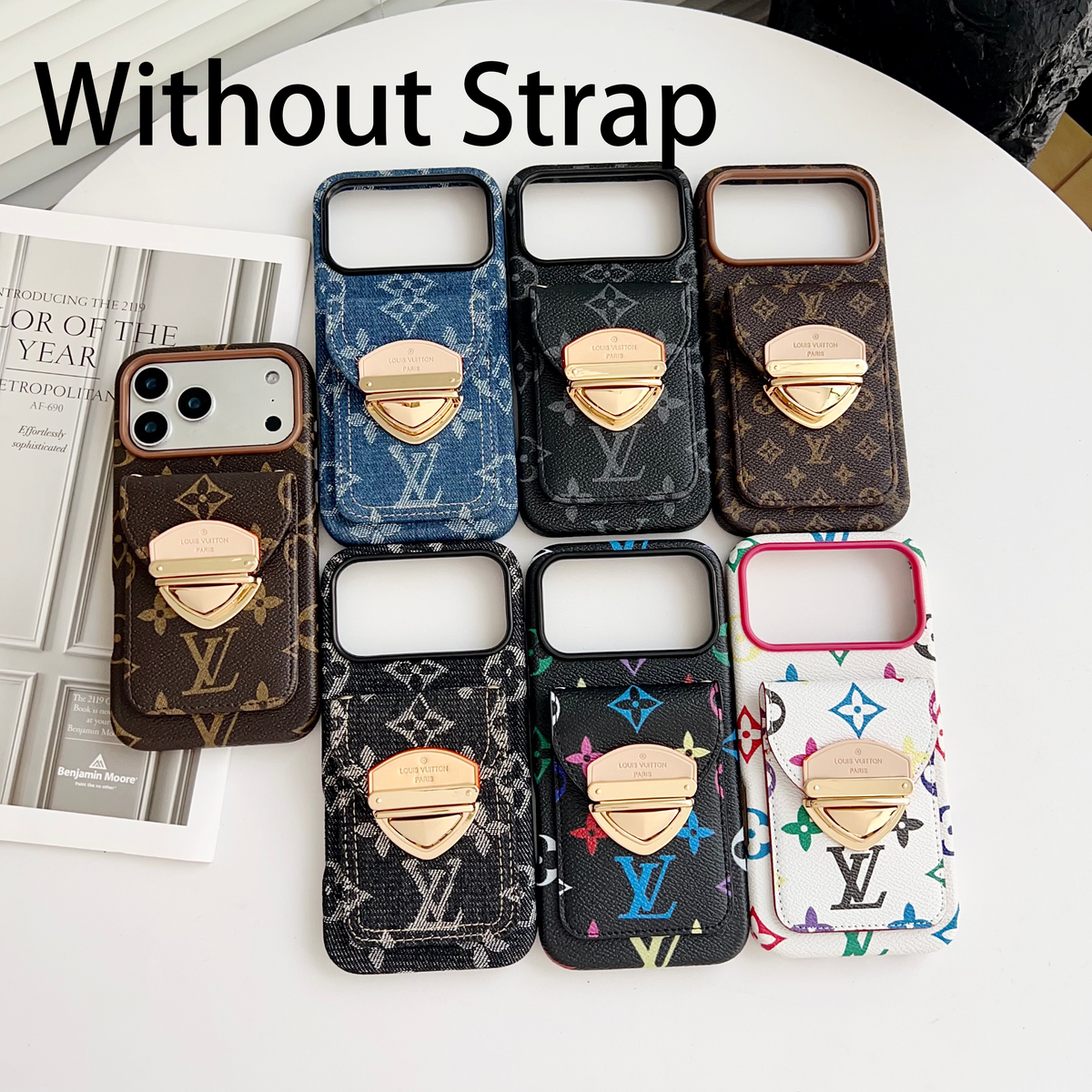 Crossbody iPhone Case with Card Pocket & Detachable Strap - product view 2