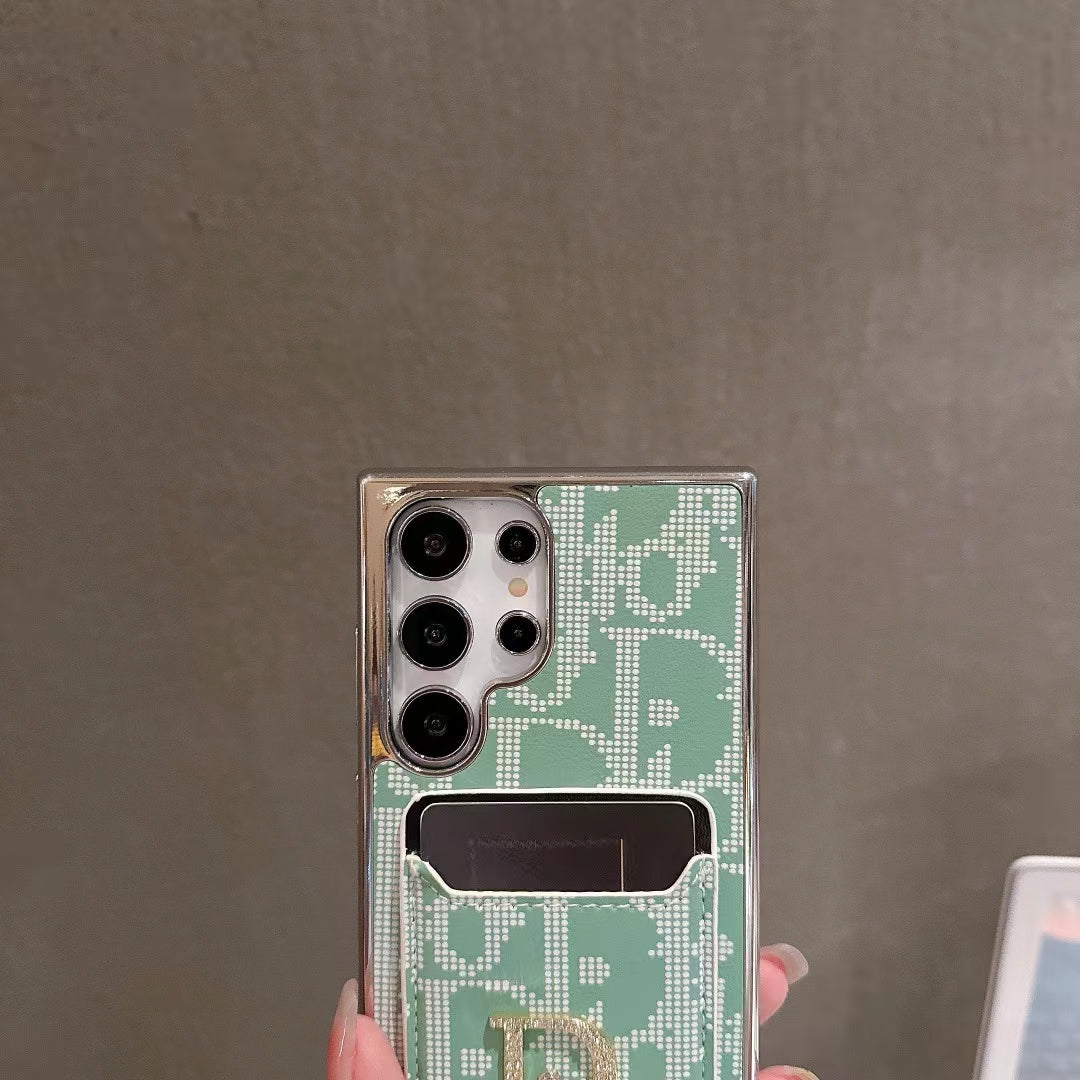 Chic Iconic Fashion Samsung Case with Card Pocket - product view 9