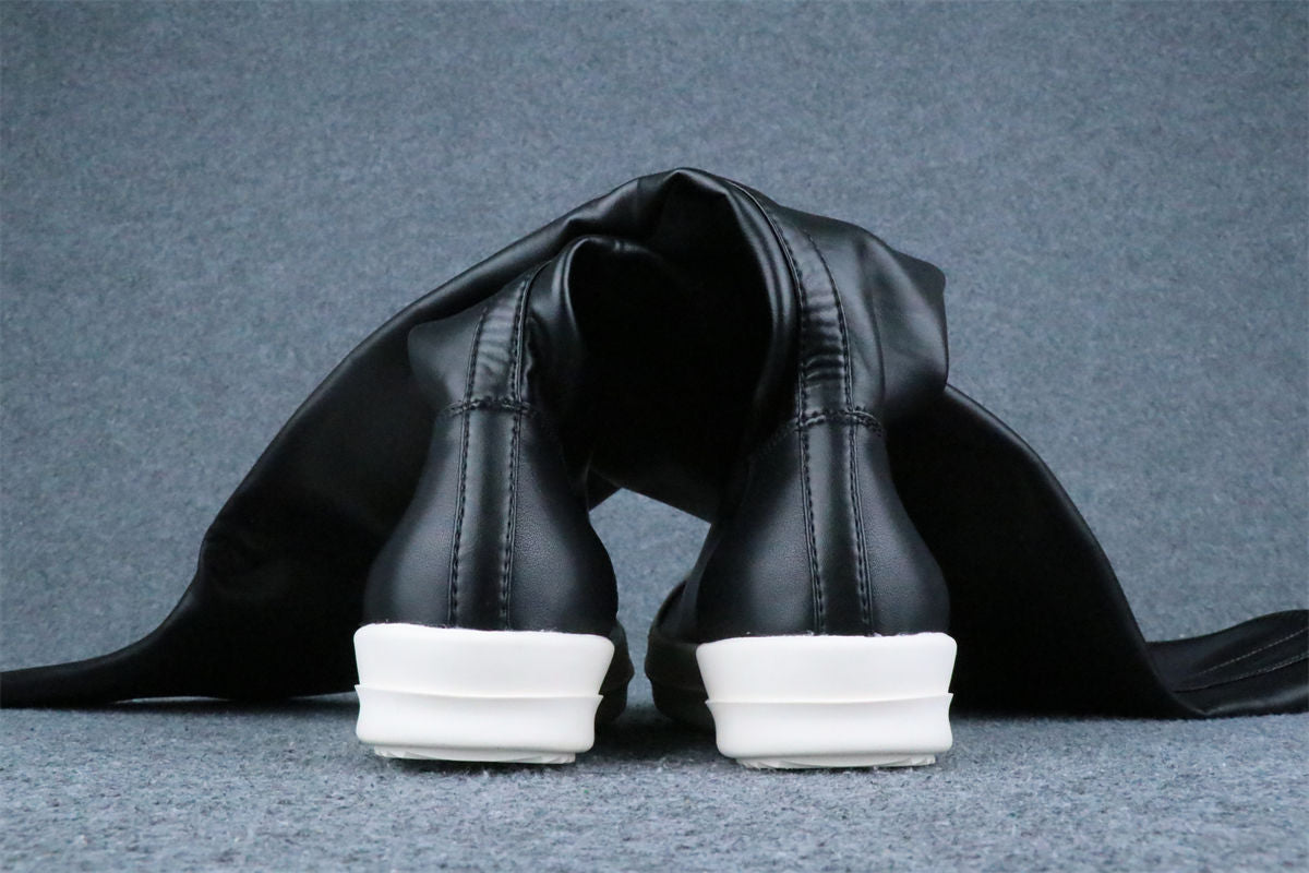 Rick Owens Wmns DRKSHDW Abstract Stockings Boot 'Black Milk' - product view 8