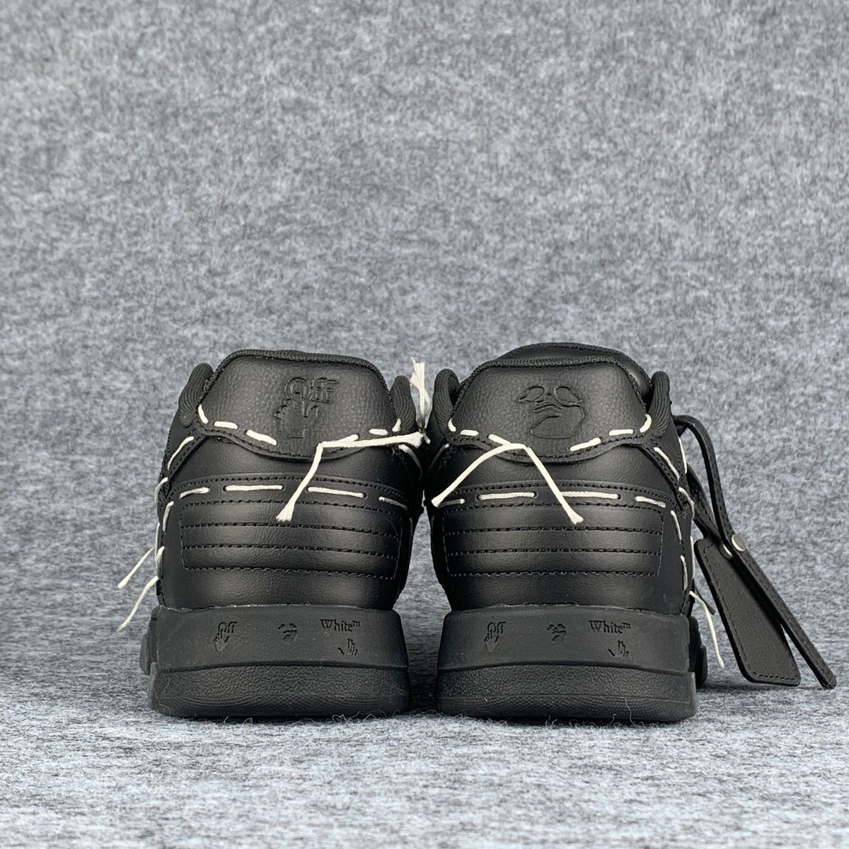 Off-White Out of Office Sneakers 'Sartorial Stitching Black' - product view 4
