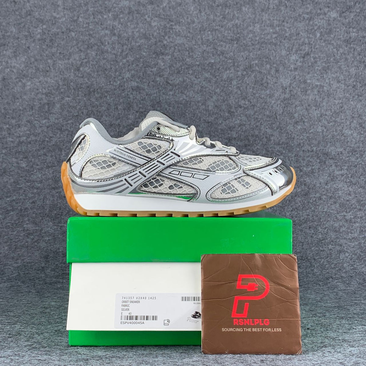 Bottega Veneta Orbit Sneaker 'Silver White' - product view 1