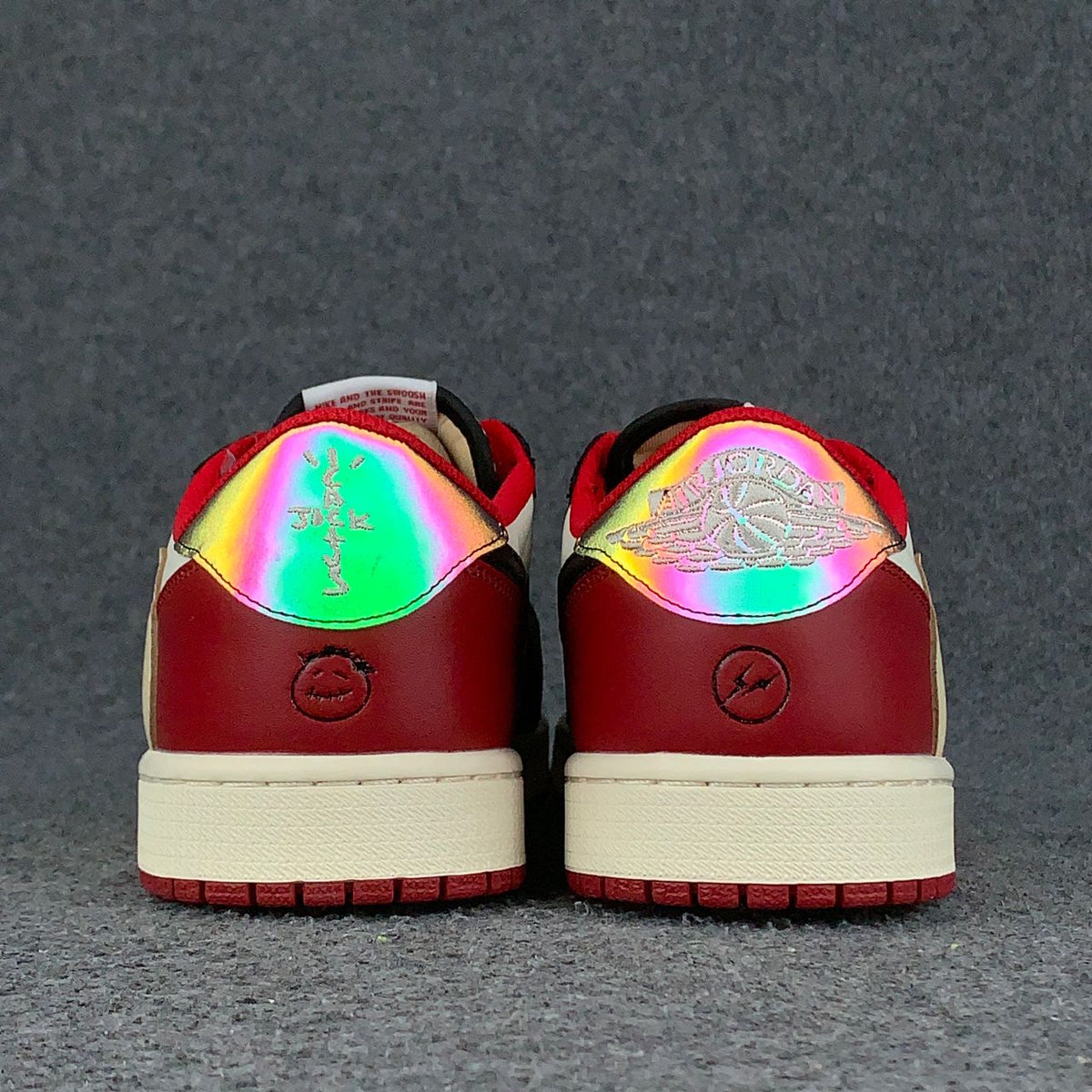 (CUSTOM) Air JORDAN 1 LOW Sneakers 'BLACK RED' - product view 11