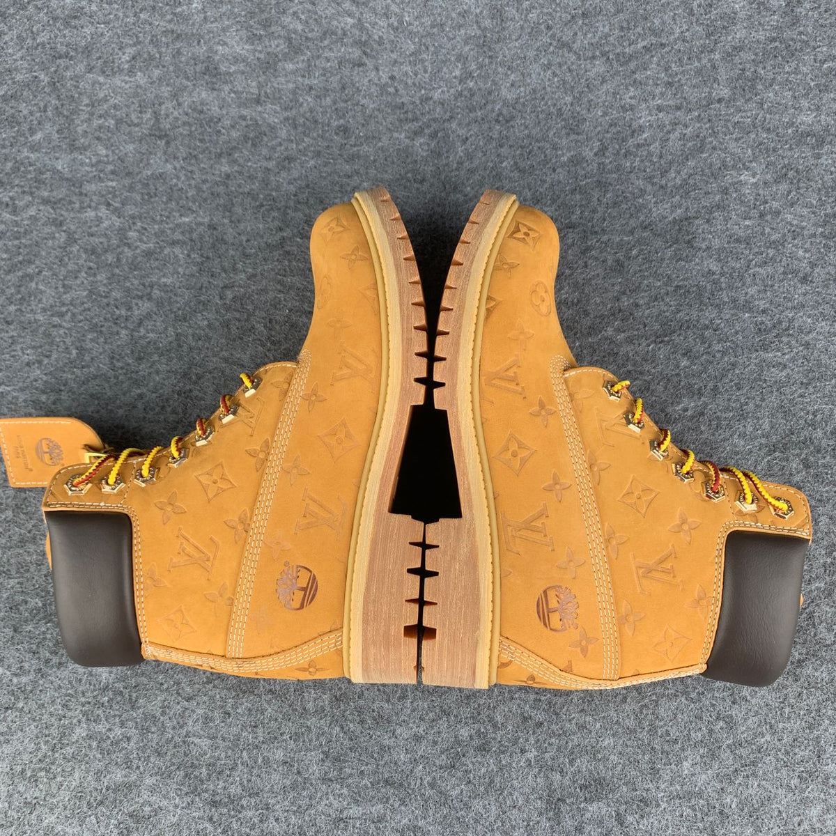 Timberland LV x 6 Inch Ankle Boot 'Embossed Monogram Wheat' - product view 3