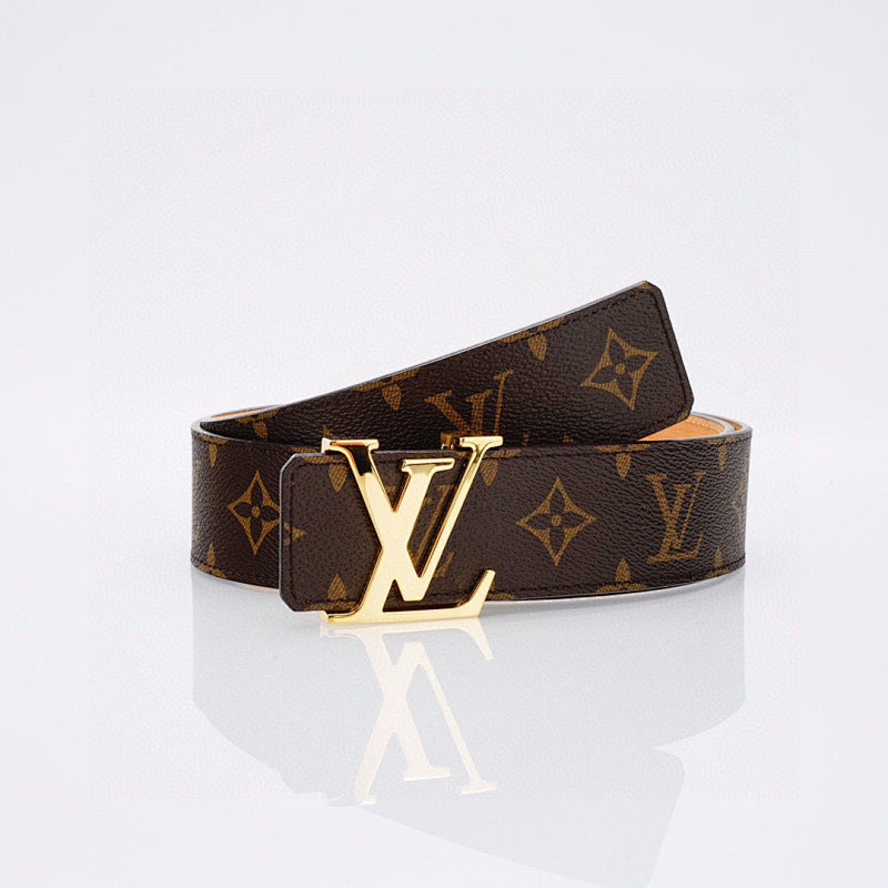 Monogram Belt with Gold Buckle - product view 1