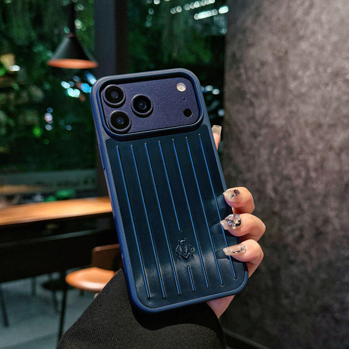 Ribbed Metallic Armor iPhone Case - product view 4