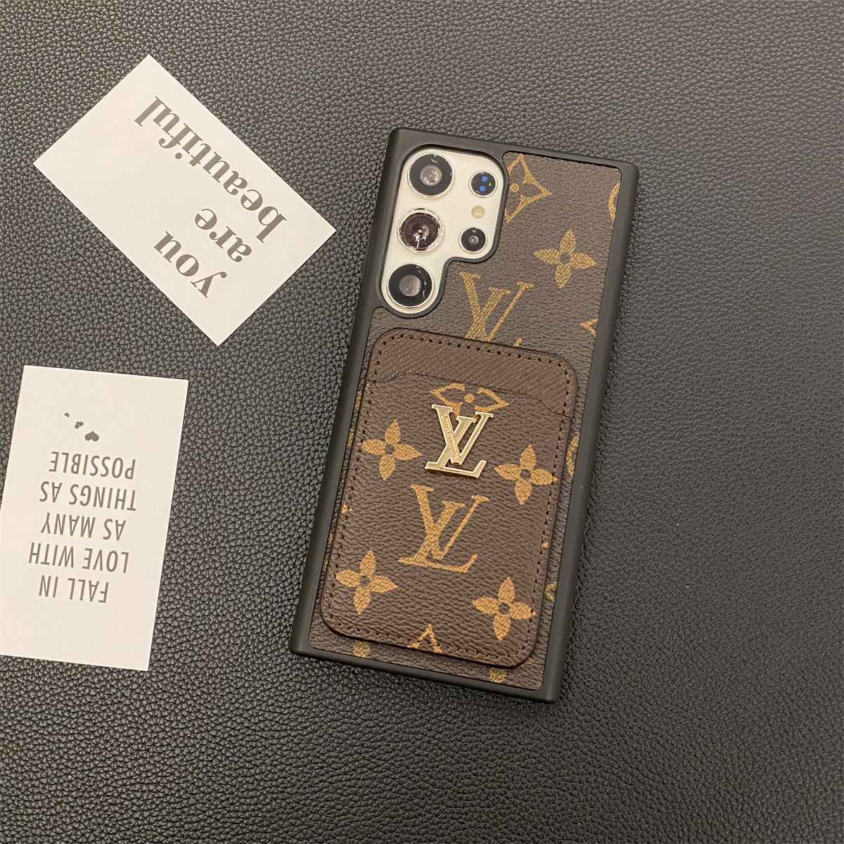 SAMSUNG GALAXY PETITE MALLE PHONE CASES CARD HOLDER MONOGRAM CANVAS - product view 1
