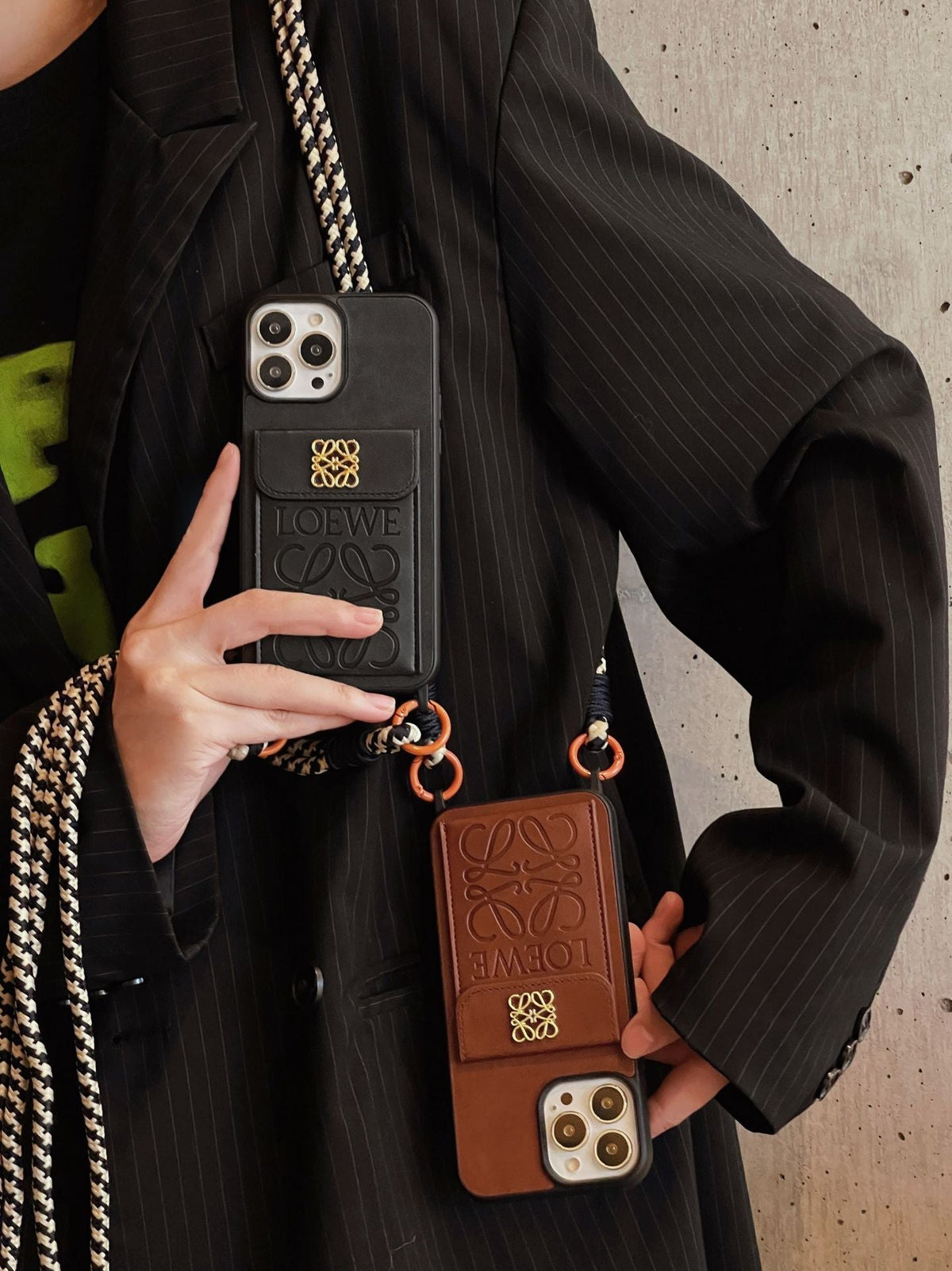 Loe Card Holder Leather iPhone Case - product view 5