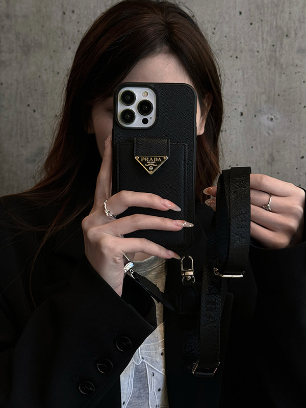 Crossbody Leather iPhone Case - product view 3