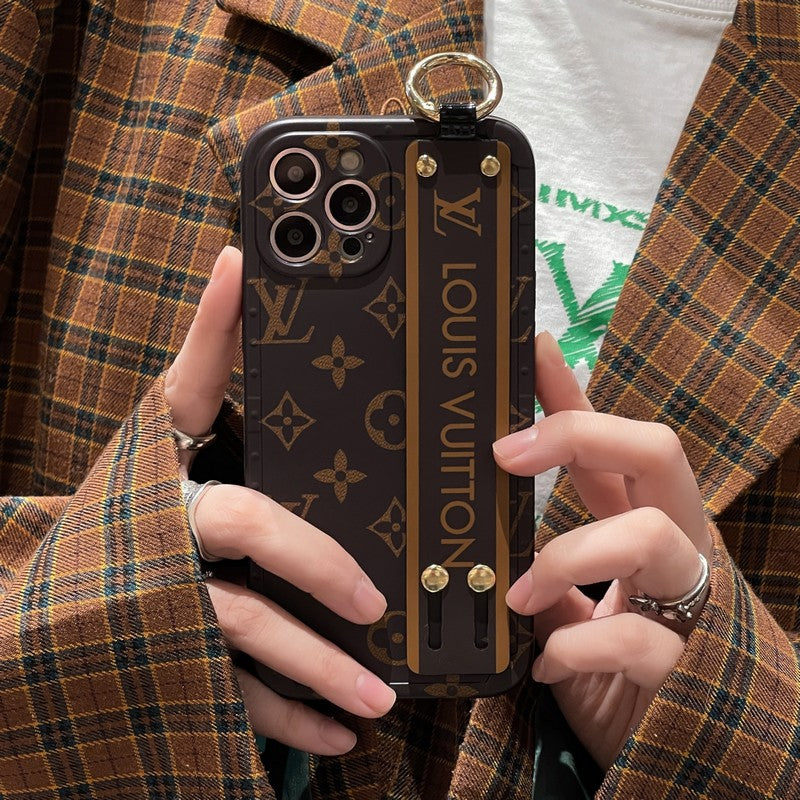 Brown Wristband iPhone Case - product view 3