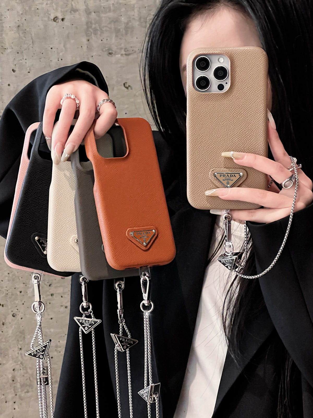 Leather Crossbody iPhone Case - product view 1