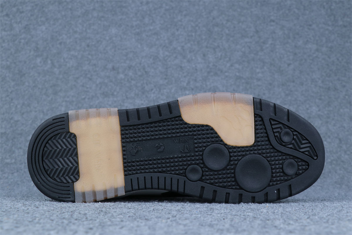 Off-White Out of Office Sneakers 'Black White Blue' - product view 3
