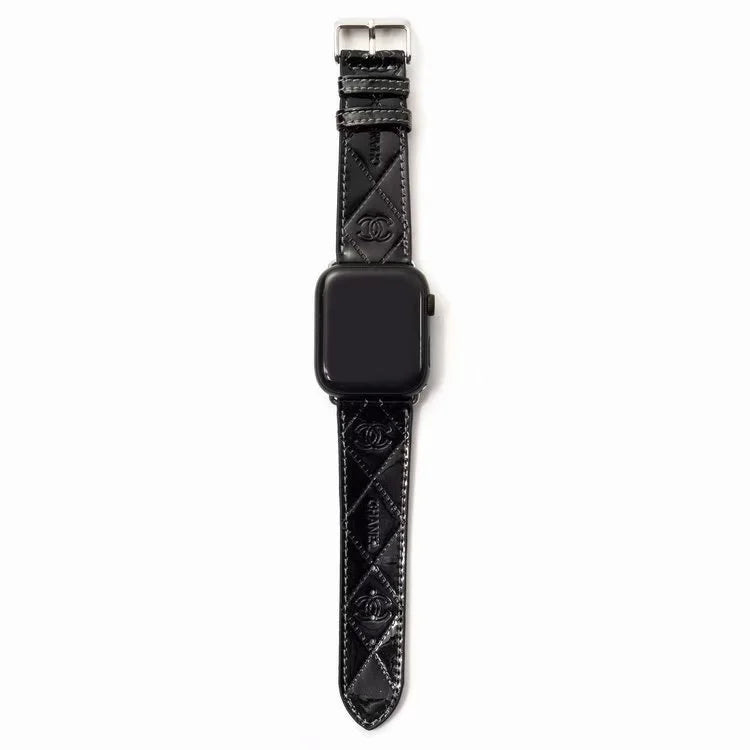 GLOSSY LEATHER APPLE WATCH BAND - product view 9