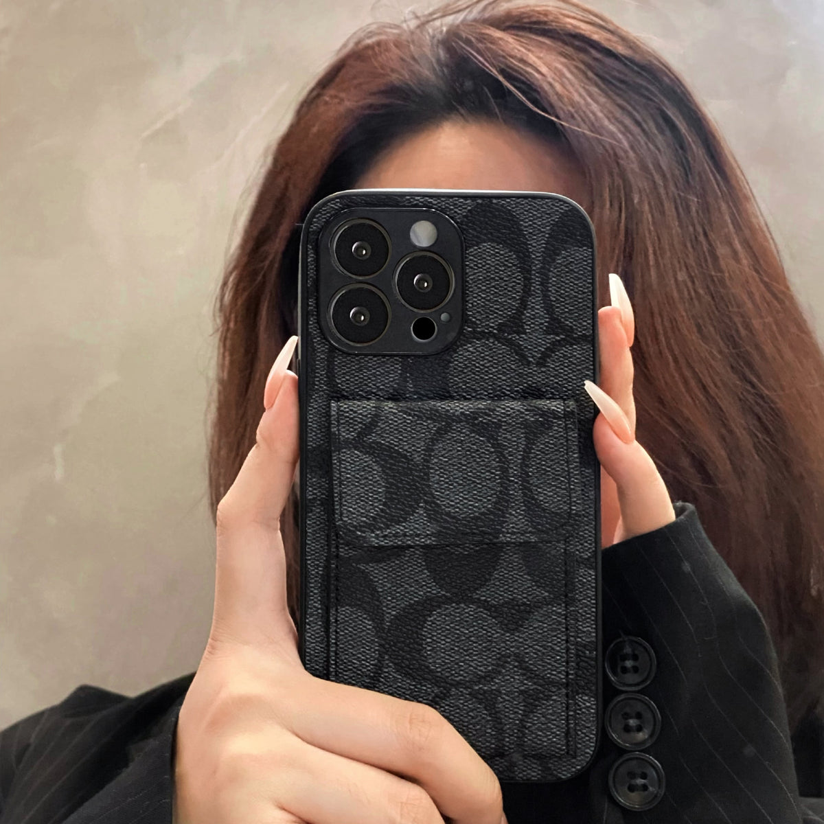 Classic iPhone Case With Wallet Black-HP240513 - product view 2