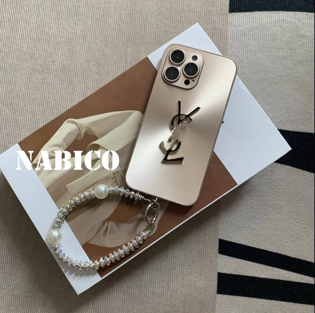 Elegant Letter Shine x Mono iPhone Case With Chain - product view 4