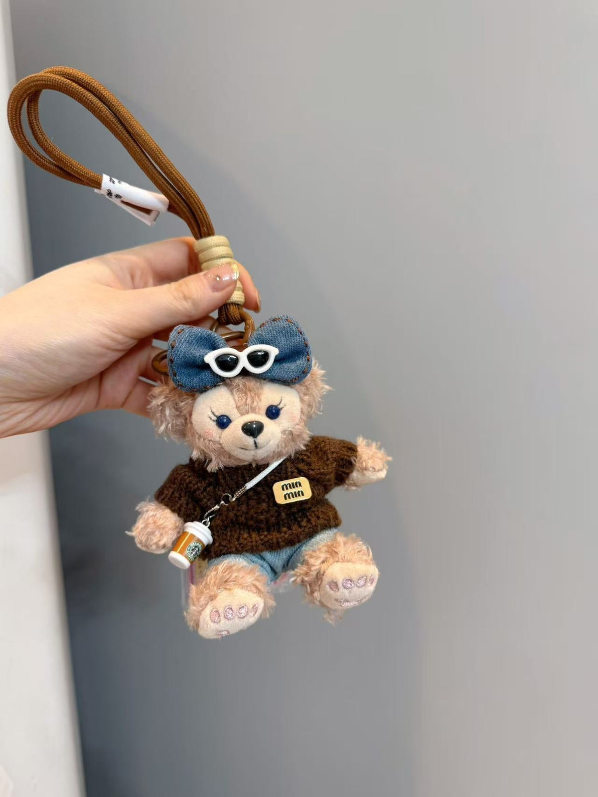 Limited Edition Sherry May Plush Keychain - Luxe Teddy Bear Bag - product view 4